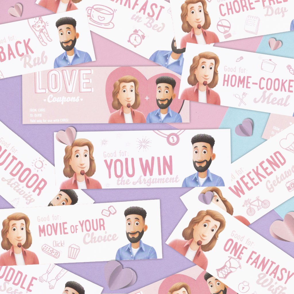 New LOVE COUPON FREEBIES for couples! Hooray Heroes