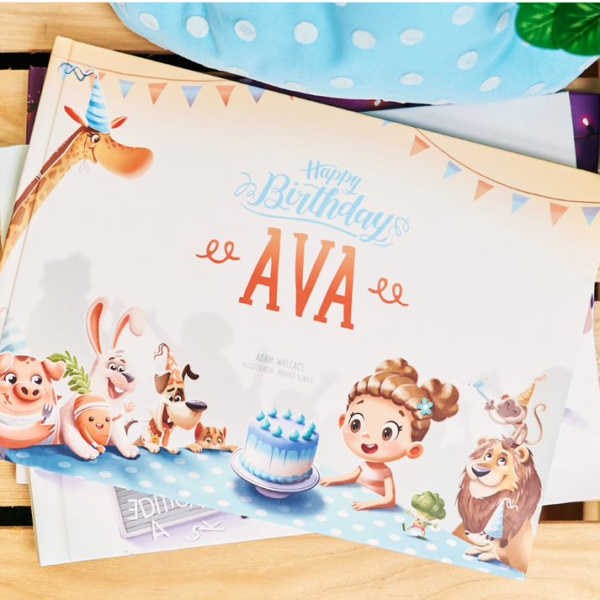 The personalized Happy Birthday book from Hooray Heroes - the best personalised birthday gift.