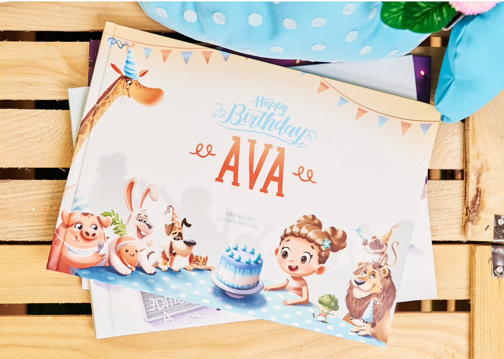 The personalized Happy Birthday book from Hooray Heroes - the best personalised birthday gift.